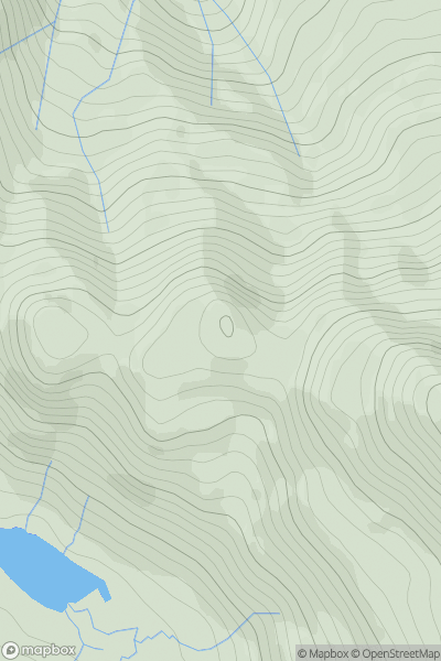 Thumbnail image for Meall nan Tarmachan [Loch Lomond to Strathyre] showing contour plot for surrounding peak